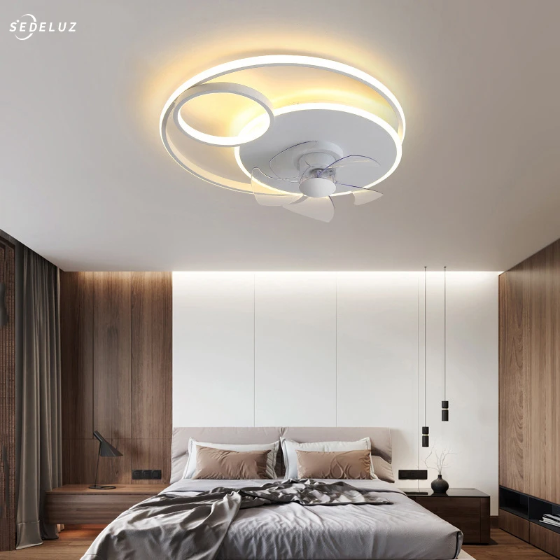 Modern Remote Control Ceiling Fan Light Bedroom Dining Room Living Room Light Minimalist Ceiling Fan Light