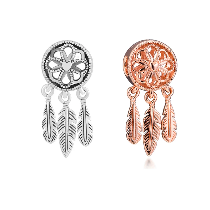 2 Colors Spiritual Dream Catcher Beads for Jewelry Making Women DIY Sterling Silver 925 Jewelry Color Beads for Charms Bracelets