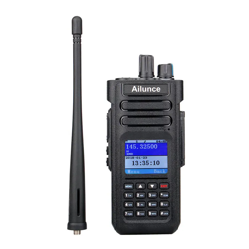 Ailunce HD1 DMR Walkie Talkie Walkie Talkie dalekiego zasięgu Przenośne radio FM Komunikacja Radio awaryjne Ham Radio Stacja GPS — zdjęcie 2