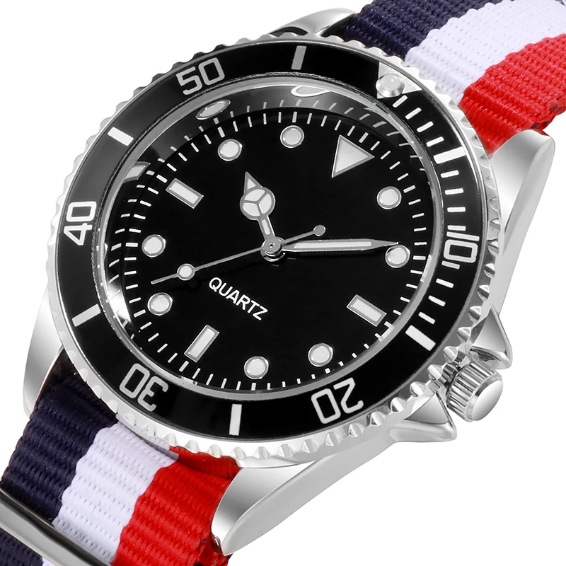 Diver Style Watch with Japan Movement and Rotating Bezel