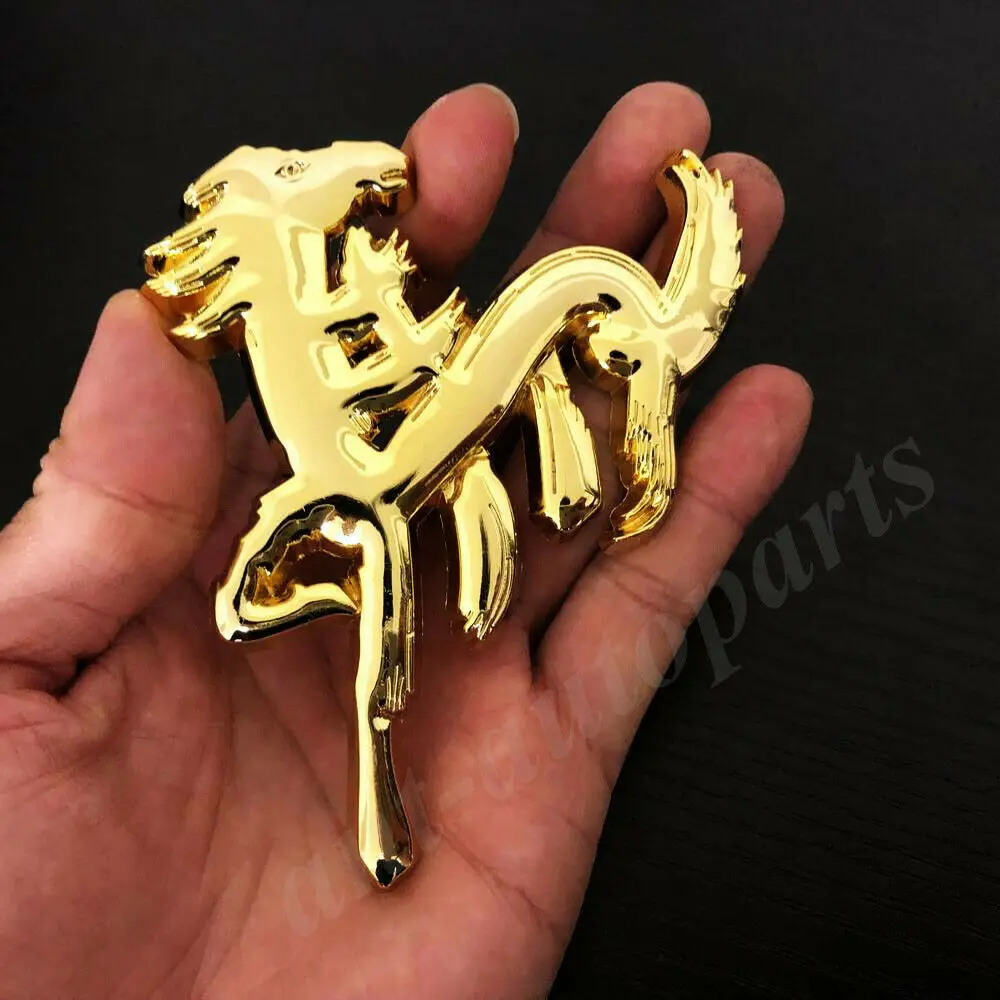 3D Big Metal Chinese Character Runing Horse Car Emblem Badge Decal Sticker