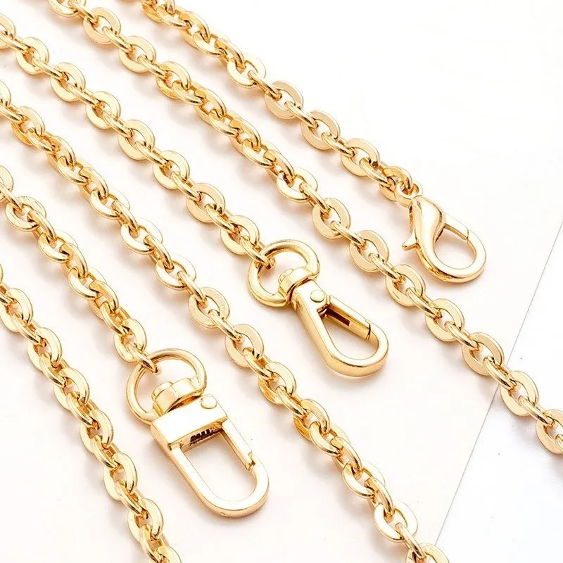 Bag Chain Single Buy Chain Accessories Single Shoulder Strap Bag Chain Messenger Belt Replacement Female Metal Bag Strap Gold