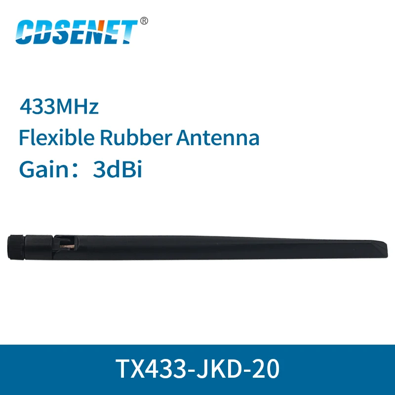 

2pc/lot Wifi Antenna 433MHz High Gain 3dBi SMA Interface TX433-JKD-20 Omnidirectional antena wifi Omni