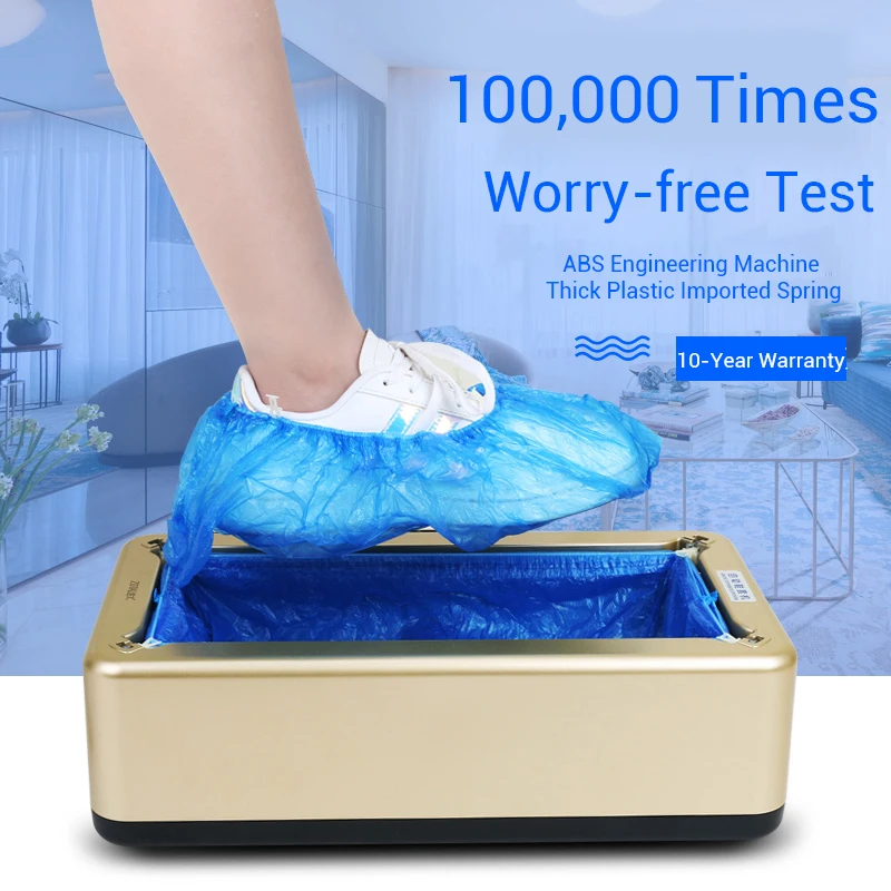 Automatic Shoes Cover Machine Booties Maker Smart Shoe Cover Dispenser Hand Free Household Stepping Disposable Shoes Organizers