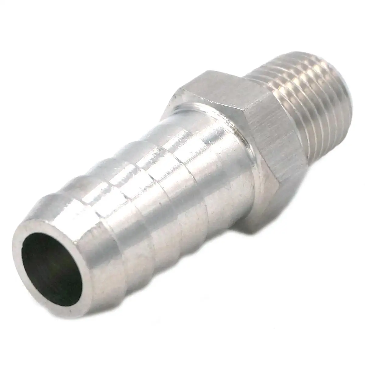 

High Pressure Hose Barb I/D 14mm x 3/8" BSPT Male Thread 304 Stainless steel coupler Splicer Connector fitting Fuel Gas Water