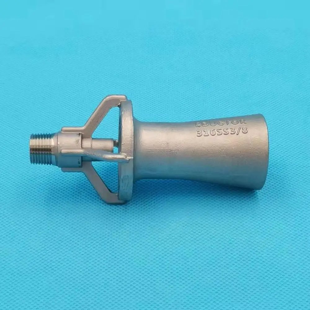 Free shipping 316SS Mixing Fluid Eductor, Solution stirring mixing venturi nozzle,one-piece construction epoxy industrial nozzle