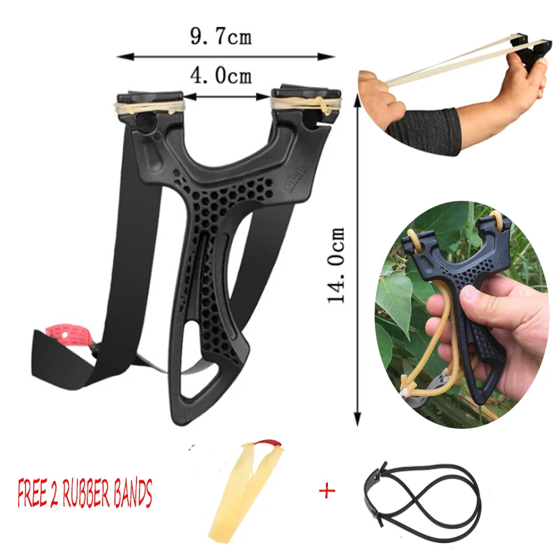 

Professional Outdoor Hunting Slingshots Fishing Slingshot Sling Shot Flat & Round Rubber Band Pro Catapult Shooting For Kids