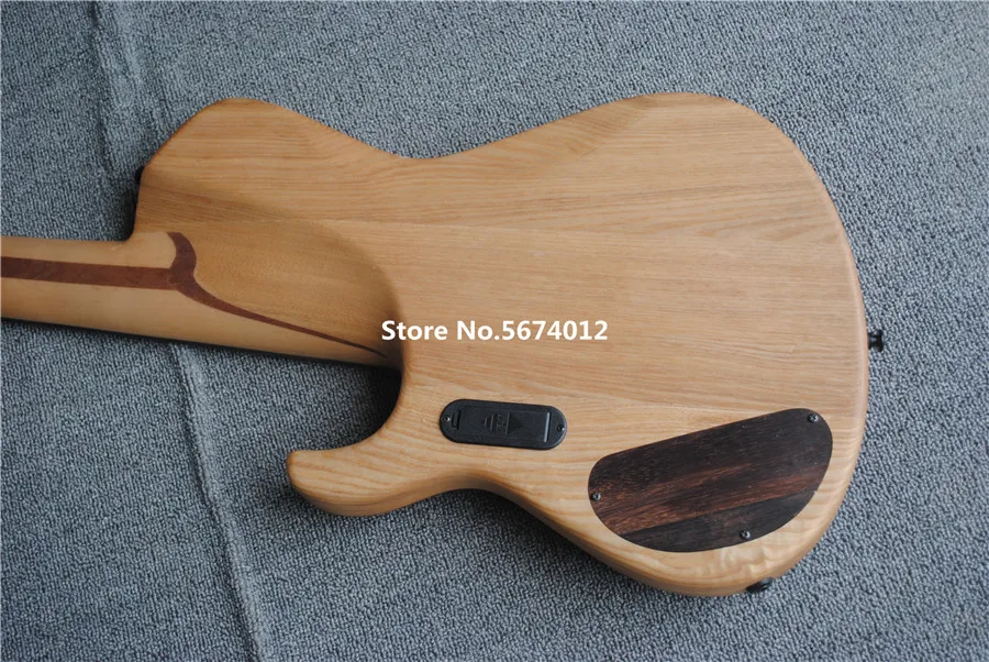 High quality custom 5 string bass guitar electric bass veneer closed pickup integrated link free shipping