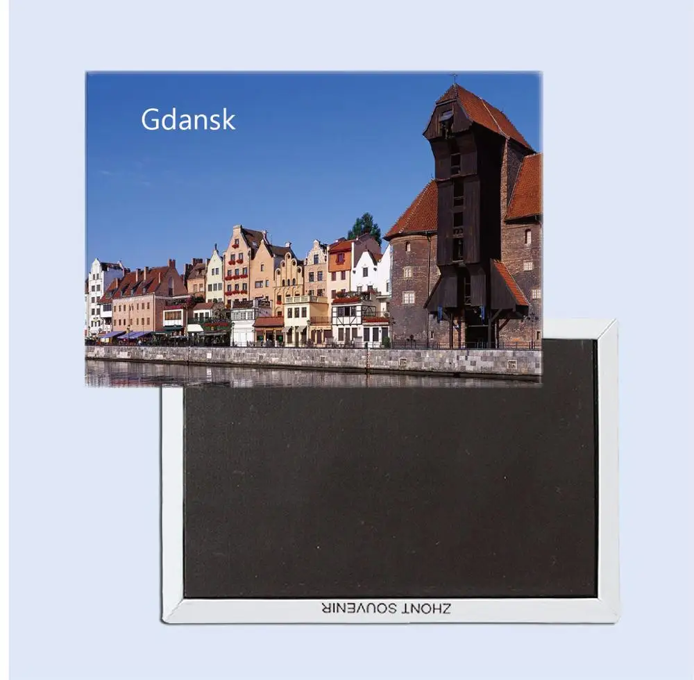 Gdansk ,Poland Tourist souvenir Magnetic refrigerator magnet Home decoration Special gift for friend