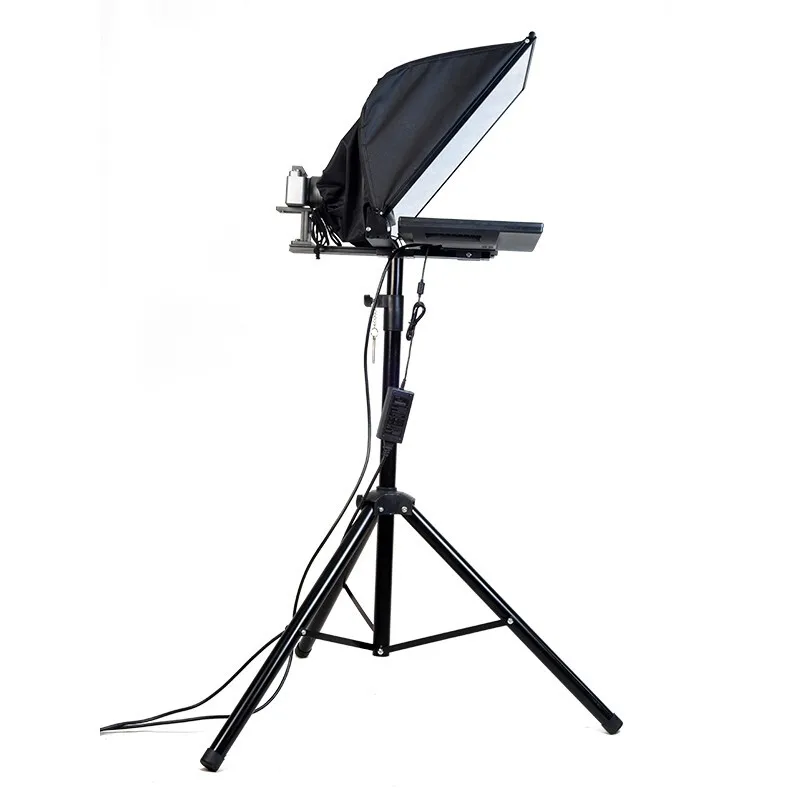 20 inch Portable Foldable Teleprompter for News Interview Conference Speech Studio Dedicated Teleprompter Speech Reader Prompter