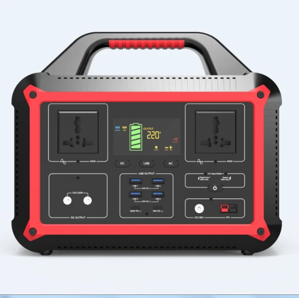 portable power station 500w ac power generator max 800w solar generator outdoor camping power supply