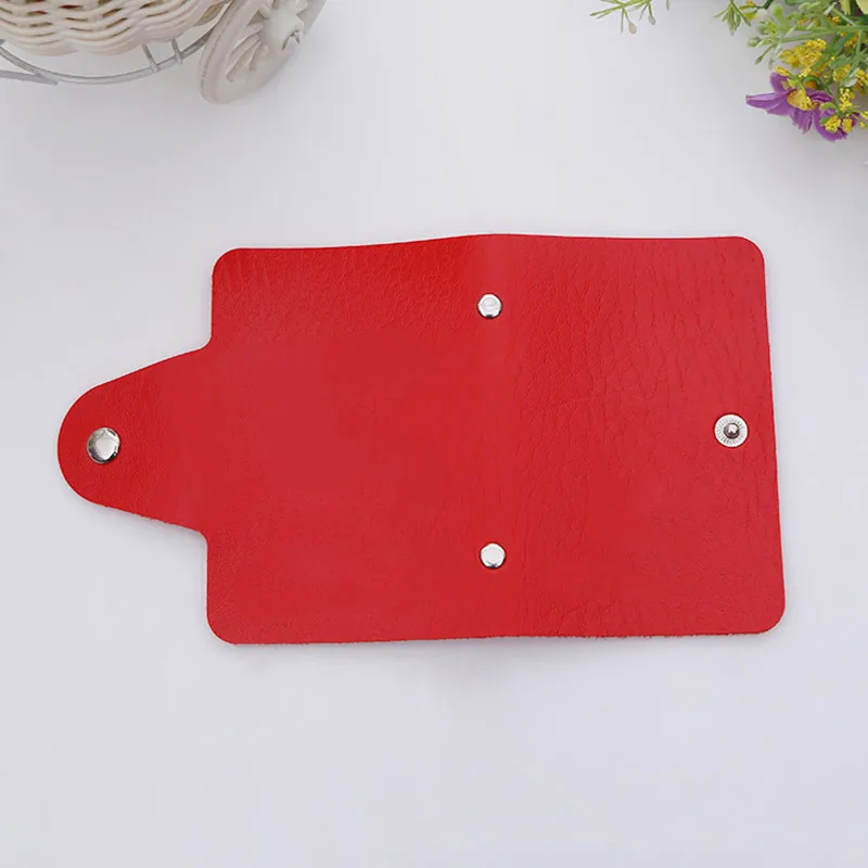 

Fashion Credit Card Holder Men Women Travel Cards Wallet PU Leather Buckle Business ID Card Holders SEC88