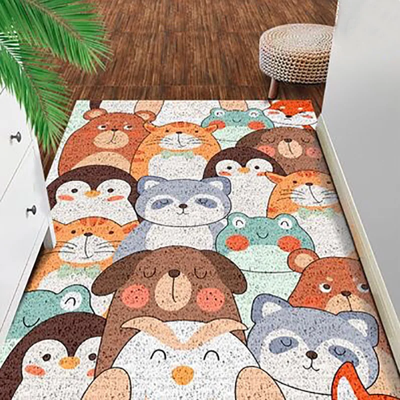 Dywan Do Salonu Doormat Rug Toilet Bathroom Non-slip Undefined Absorbent Foyer Foot Silk Ring Lovely Kitchen Mat Porch Cut Out