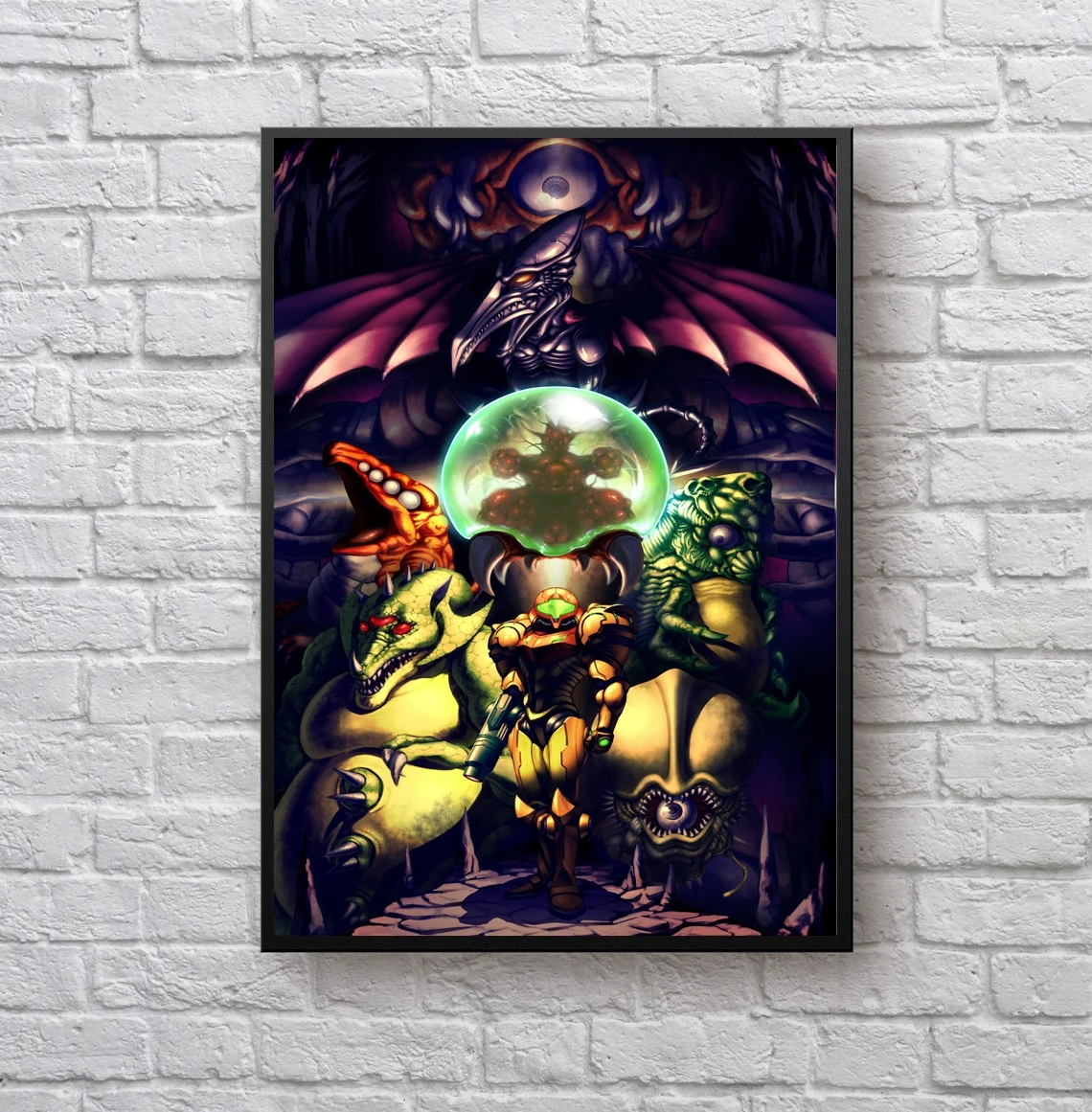 Super Metroid Game Poster Home Wall Painting Decoration (No Frame)