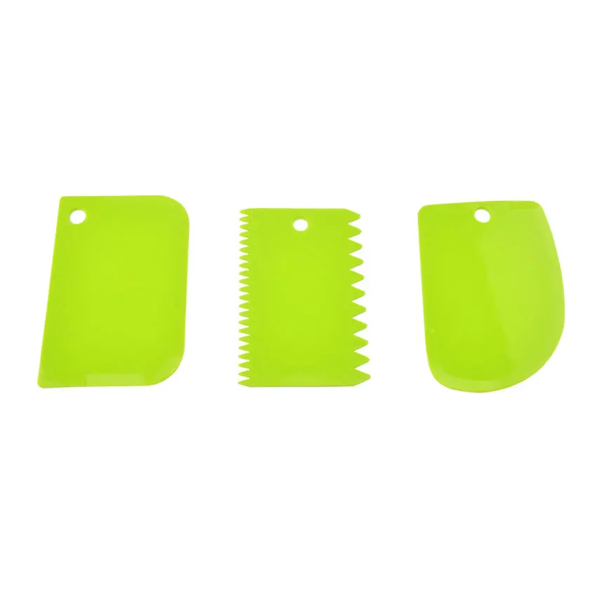 Silicone world 3PCS/Set Dough Cake Cutter Slicer Spatula for Cake Cream Scraper Pasty Cutters Scraper DIY Cake Decorating Tools - Image 2