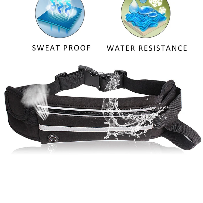 Running Waist Bag Mini Sports Jogging Cycling Bag Portable Waterproof Phone Belt Pack Outdoor Anti-theft Gym Hold Water Bag Hold