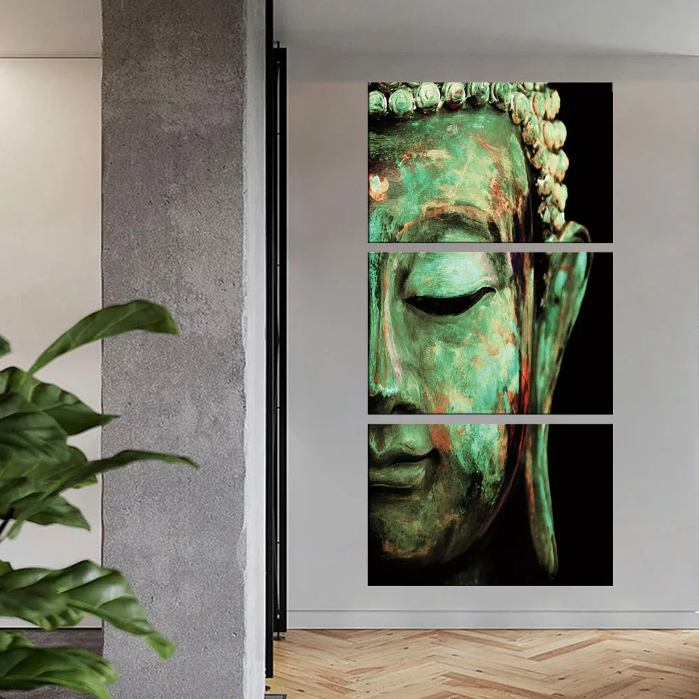 Modern Abstract buddha Poster Print Canvas Painting Pictures Wall Art Home Decor Wall Art