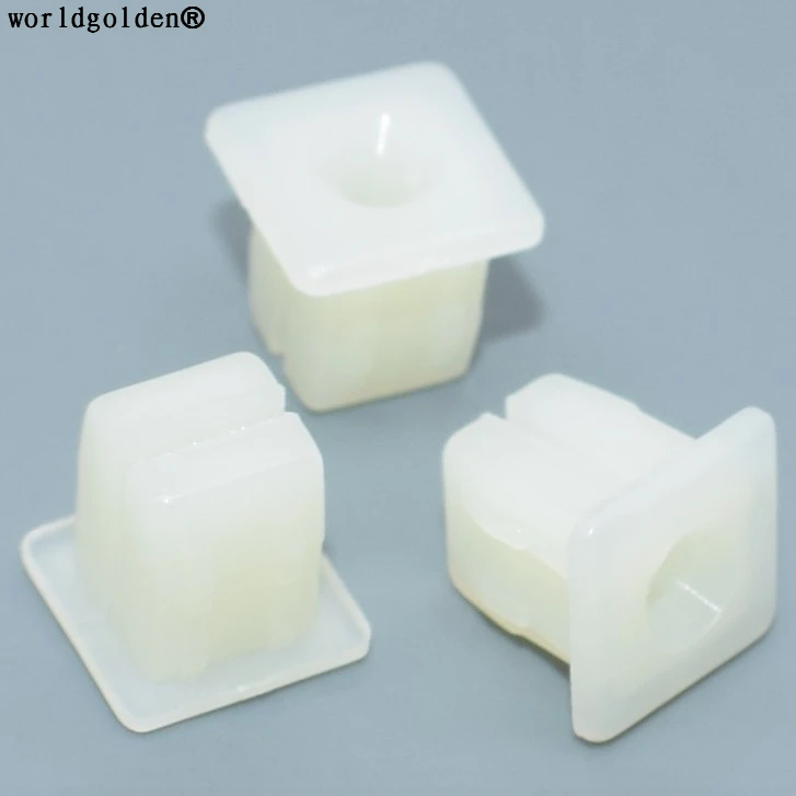 worldgolden 100pcs auto fasteners Rear License Plate Bracket Nut #8 Screw Size  for Renault#8934-201-262,GM#9669486