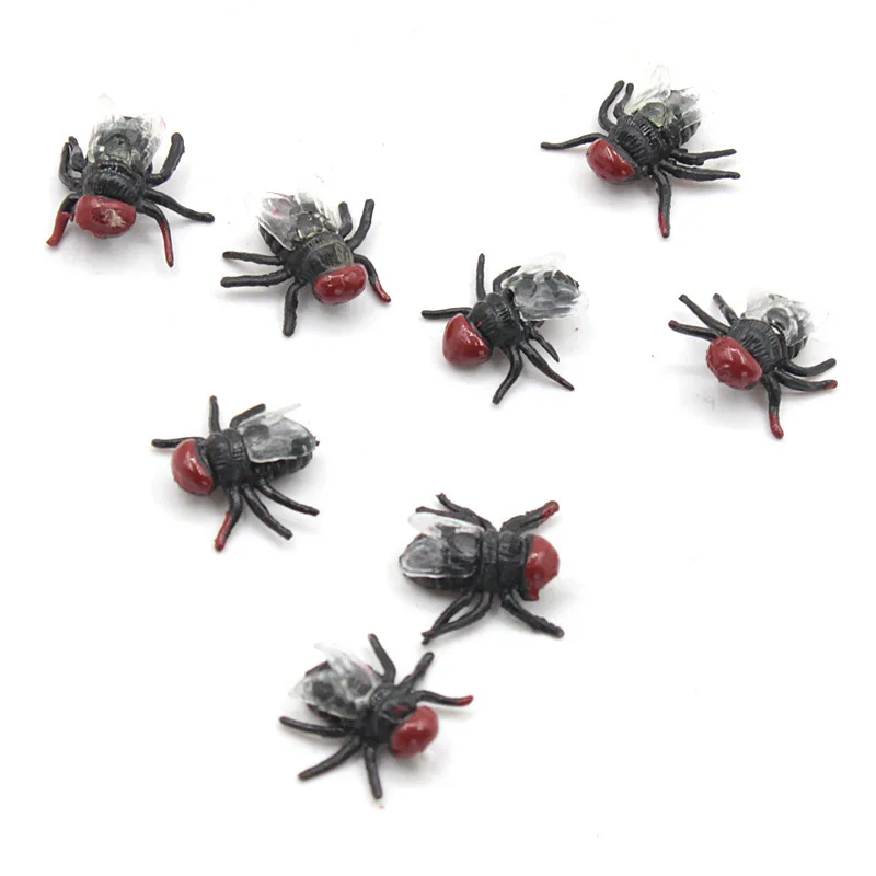 20pc fun toy fake fly realistic insect toy scary disgusting joke April Fools Day prank toy props