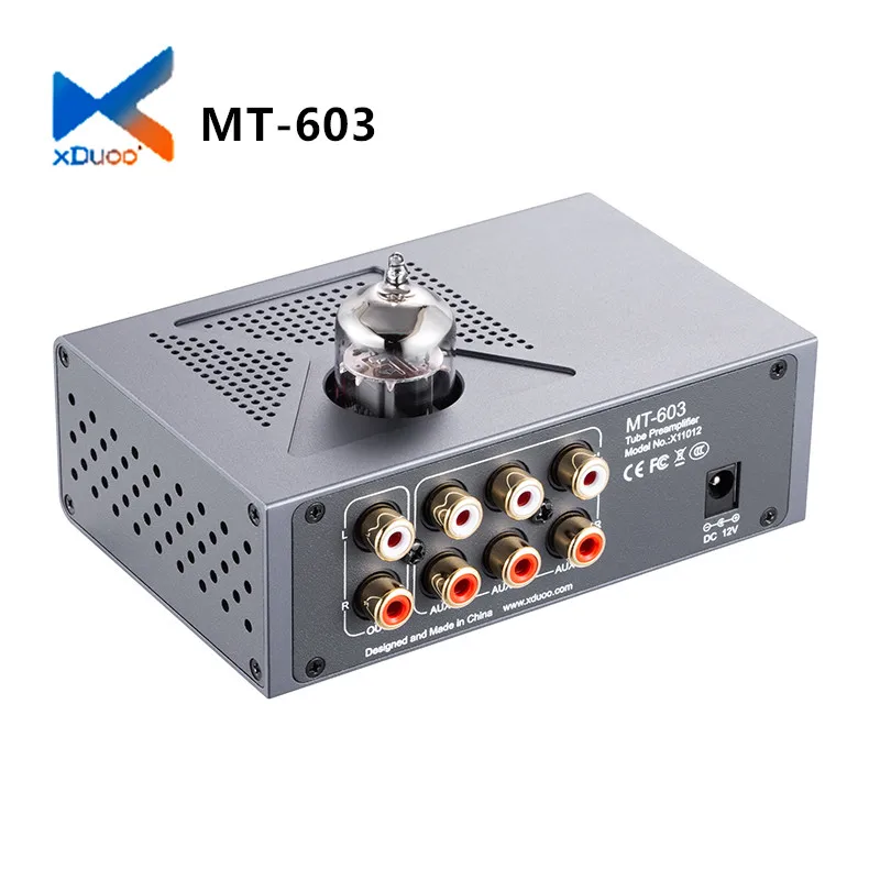 XDUOO MT-603 Multiple Pre-Amp 4 Audio RCA Input One Audio Output 12AU7 Tube Amplifier