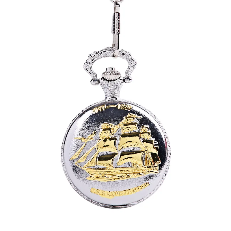 9020 large vintage plain sailing pocket watch sailing pocket watch father's day to send son father grandfather pocket watch gift