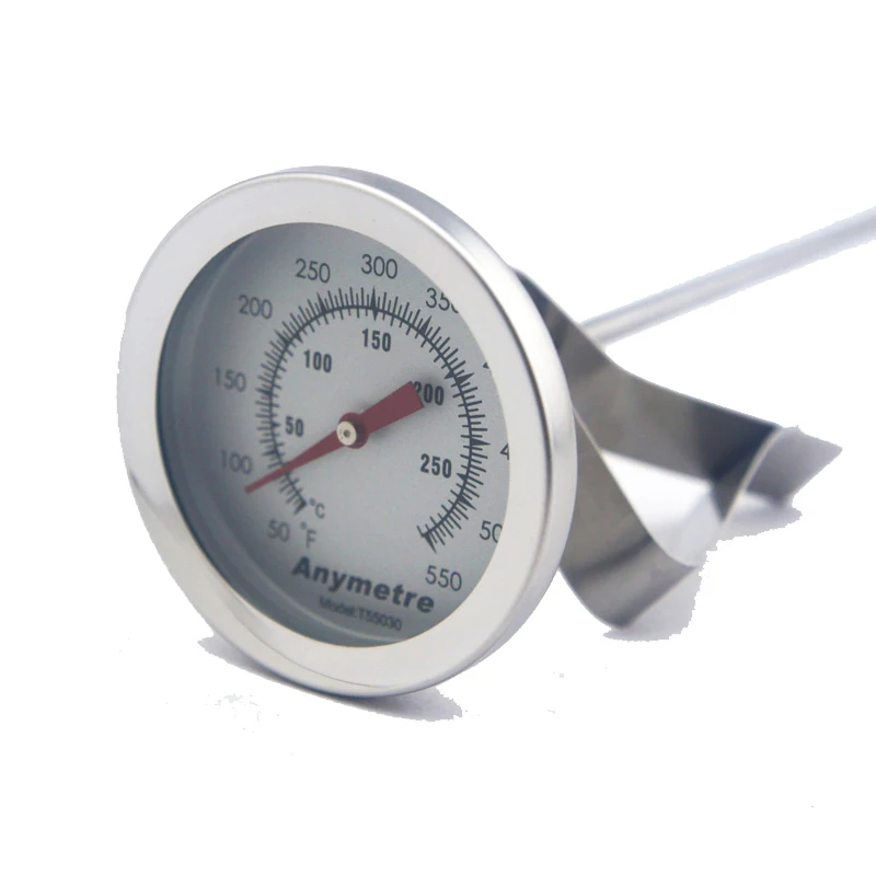 Stainless Steel Frying Cooking Thermometer with 30cm Probe Pin
