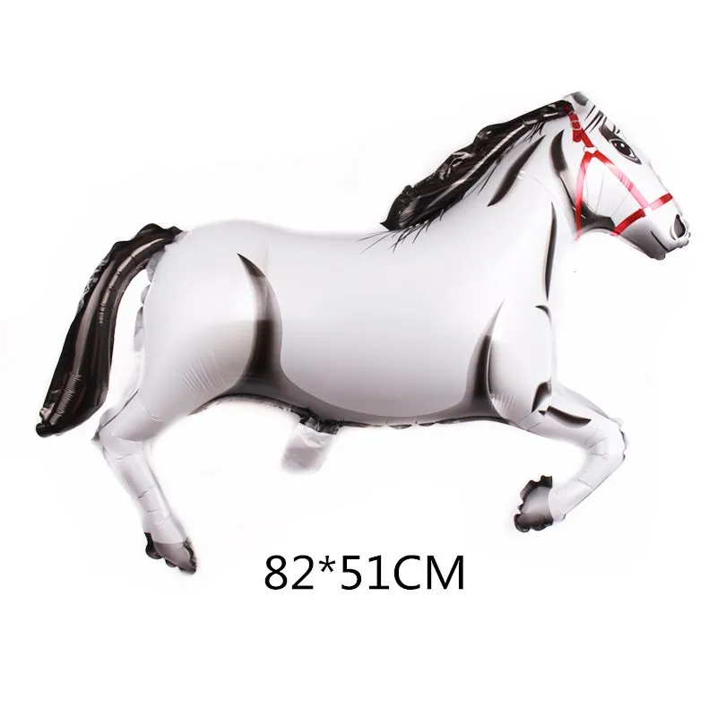 2pcs New Pentium Horse Aluminum Balloon Animal Shape Birthday Party Decoration Toys