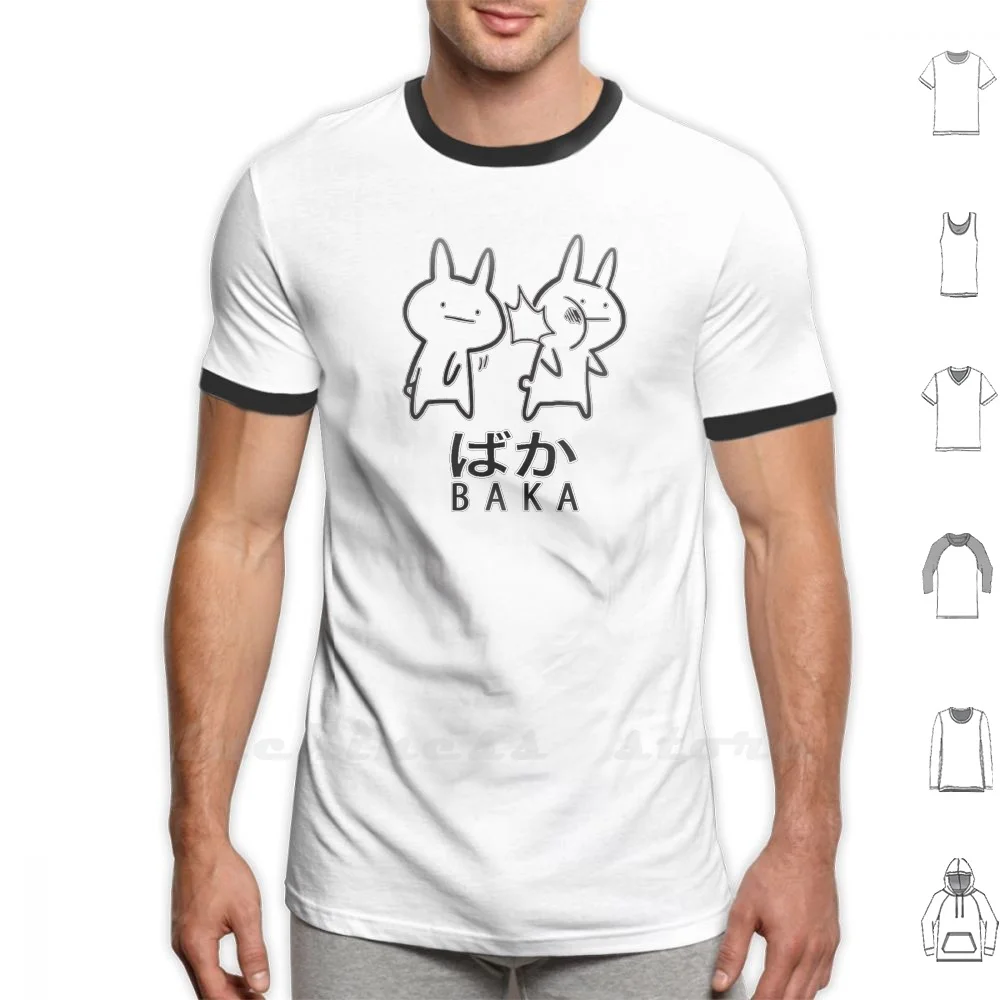 Funny Anime Baka Rabbit Slap T Shirt 6Xl Anime Hater Me Anime Hater Absolutely Slaps Rabbits Salps Tshirr For Mens Womens Kids