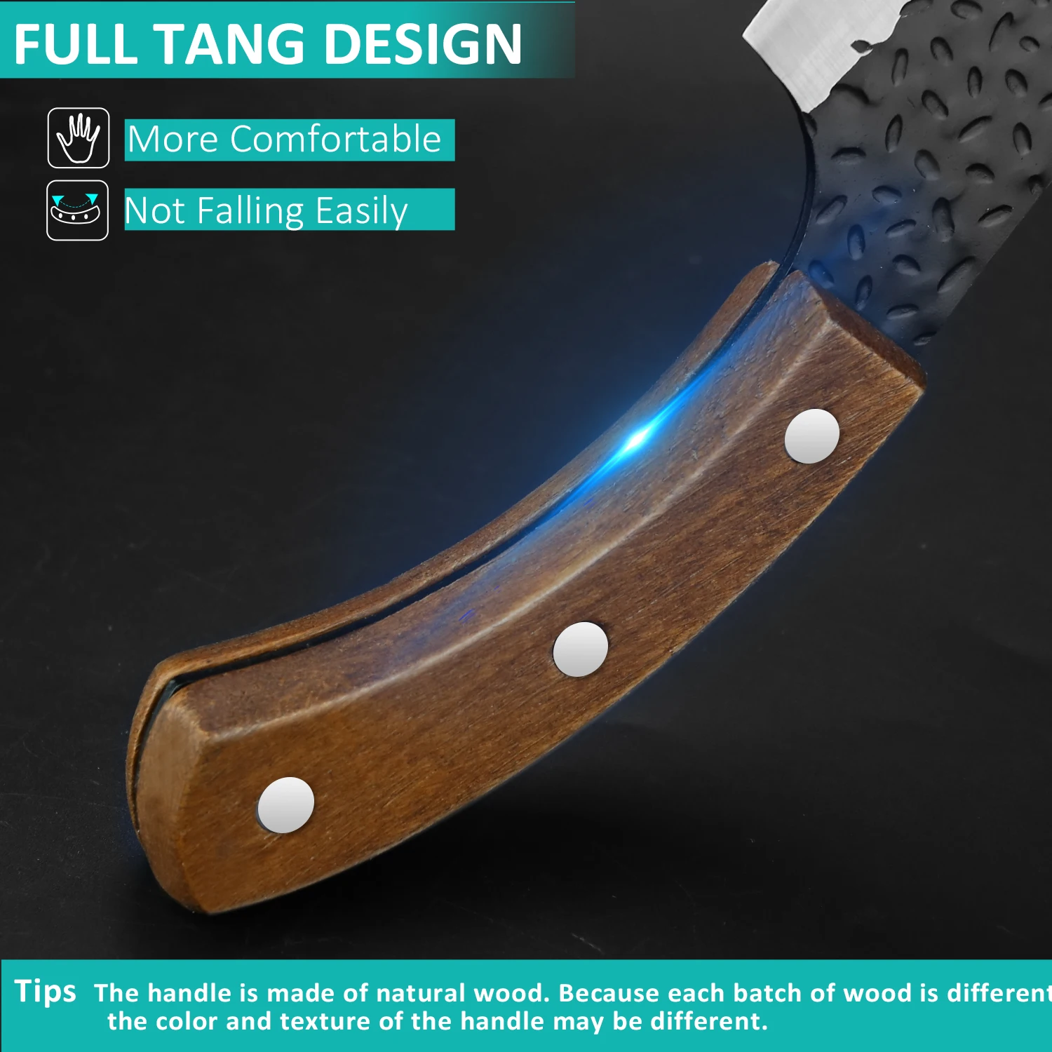 Kitchen Chef Knife Handmade Knife Boning Meat Cleaver Stainless Steel Full-Tang Forged Fishing Barbecue Butcher Cooking Cutter