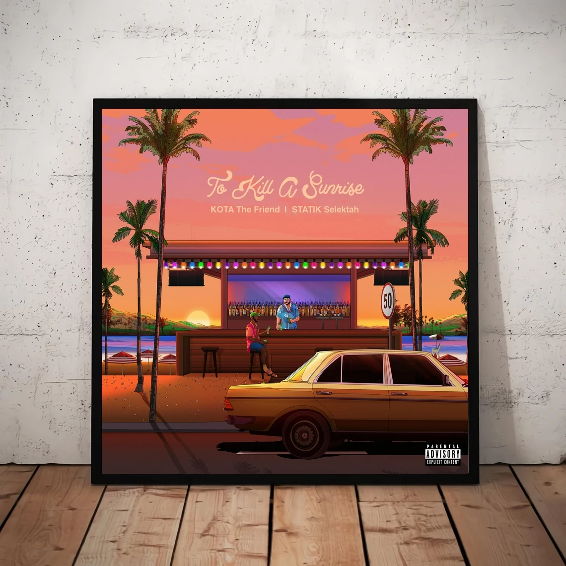Kota The Friend /Statik Selektah To Kill A Sunrise Music Album Poster Canvas Art Print Home Decoration Wall Painting (No Frame)