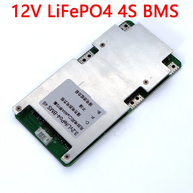 3.2V 4S LiFePO4 Lithium Battery pack 12V 60A 150A BMS for Energy Storage solar system PCB With Balance