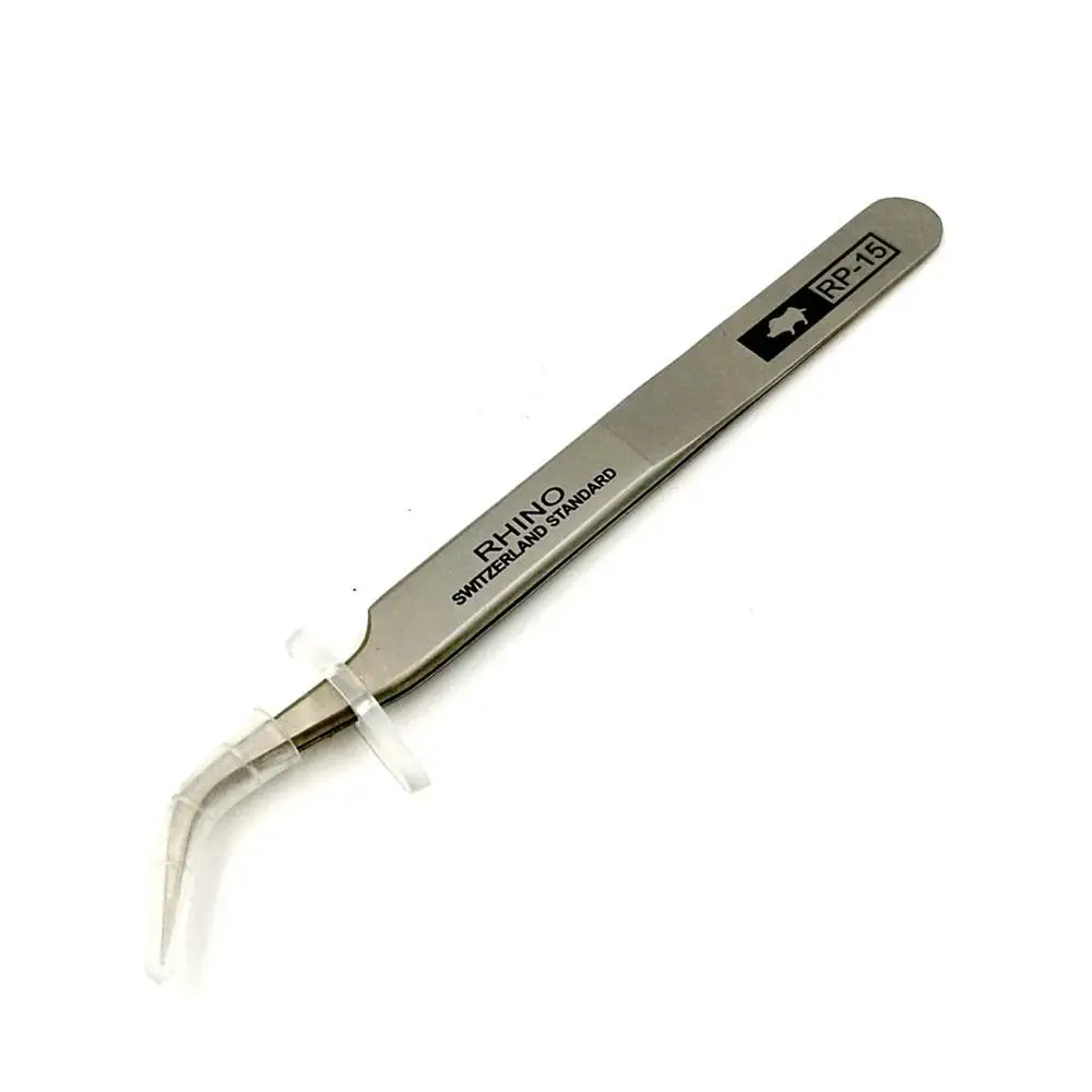 PRO RHINO TOOLS RP Series High-hardness Carbon Steel Anti-magnetic Anti-acid Tweezers for Beauty Electronics Jewelry Industry