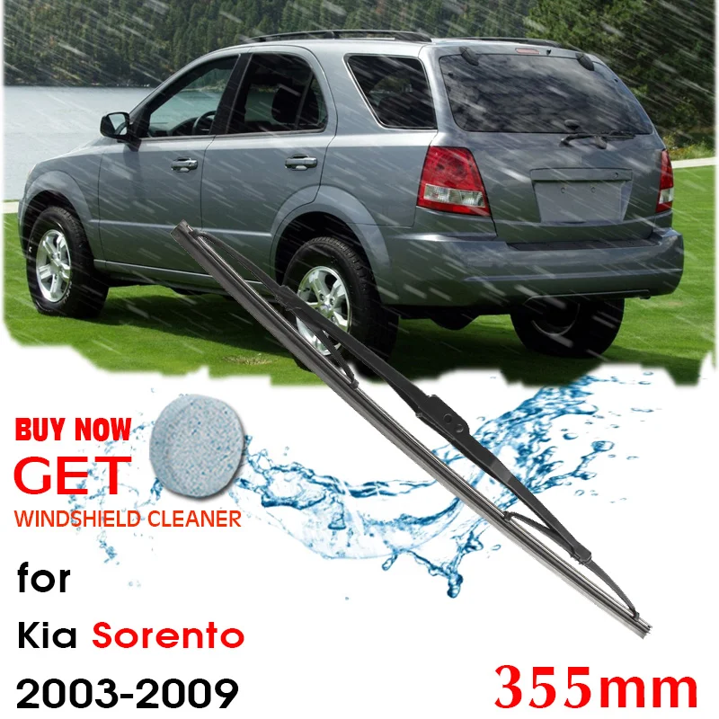 Car Wiper blade Rear Back Window Windscreen Windshield Wipers For KIA Sorento Hatchback 355mm 2003-2009 Auto Accessories