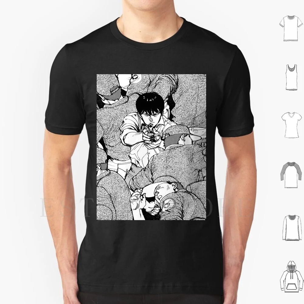 Akira-The Police T Shirt Cotton Men DIY Print Story Action Drama Sci Fi Psychological Seinen 90s Retro Manga Anime Cyborg