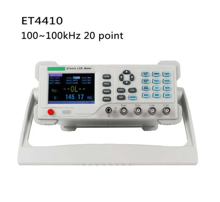 

ET4410 100KHZ Desktop Digital LCR Meter Capacitance Resistance Impedance Inductance Measure LCR Bridge Meters