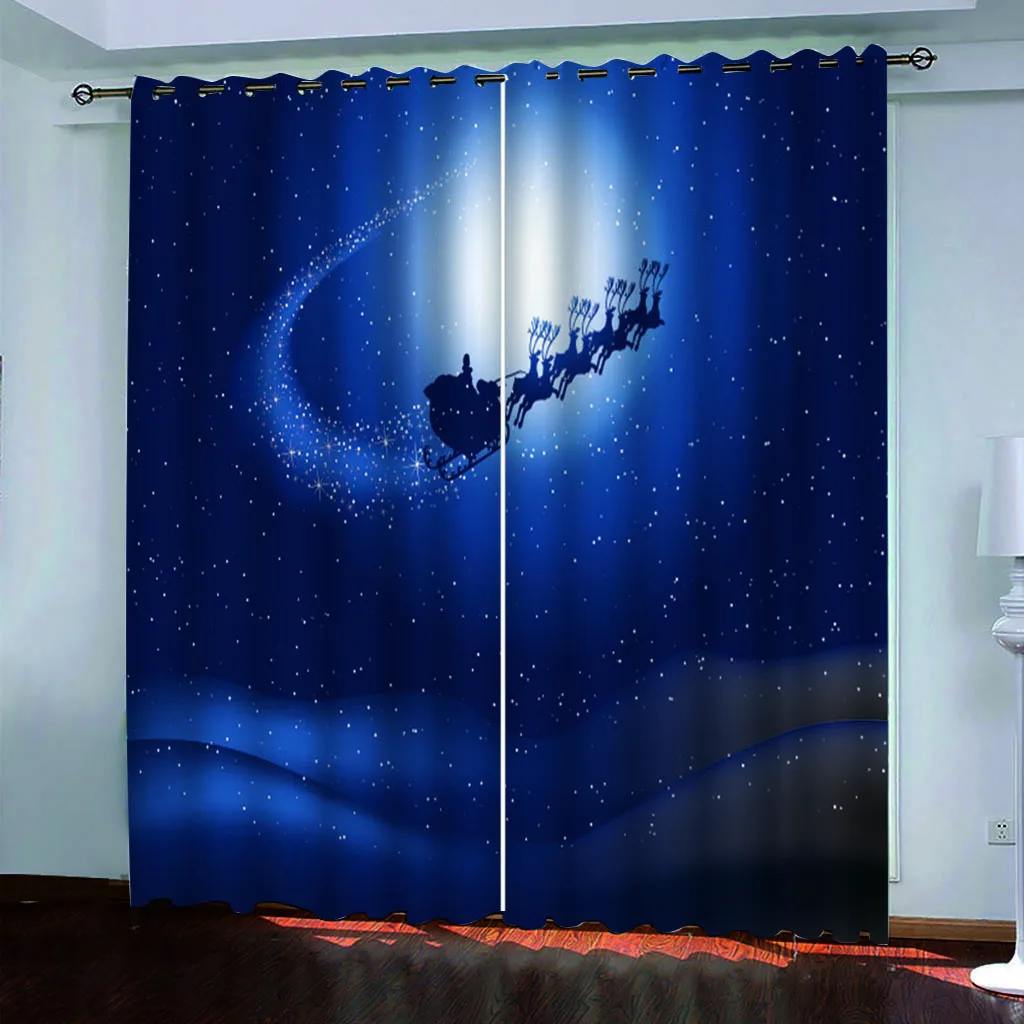 

Затемненные занавески, синие занавески, индивидуальные 3d занавески, простые и свежие Современные Плотные затемненные занавески