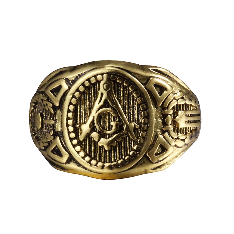 Fashion Jewelry Vintage Charm Mason Freemason Masonic Rings For Men Women Christmas Gifts