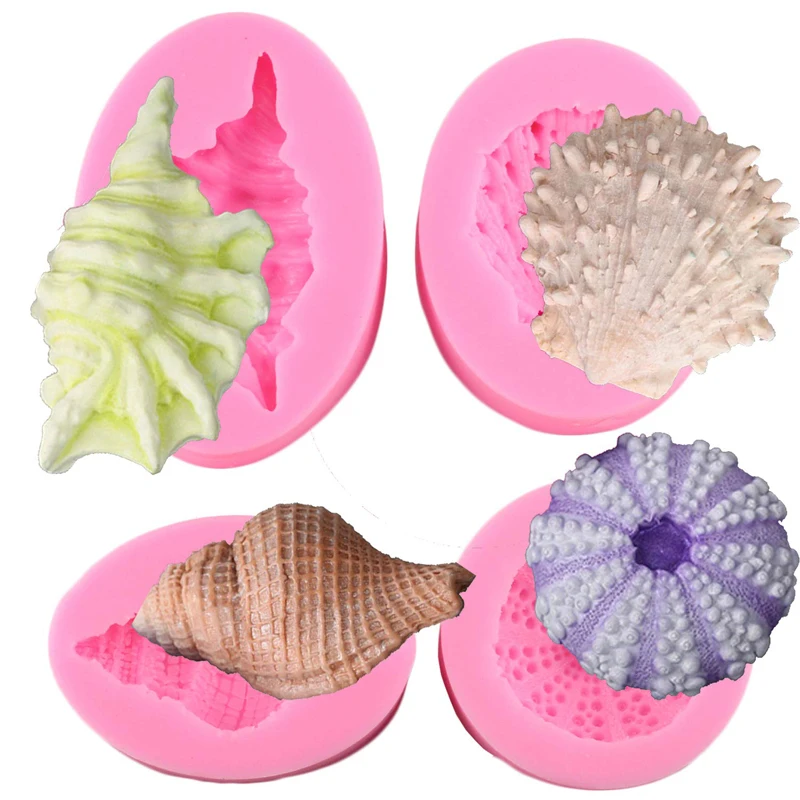 1Pcs Silicone Borsette pesce Starfish Borsette Muffa Del Sapone Del Biscotto Della Caramella di Cottura Della Muffa Della Muffa Artigianato FAI DA