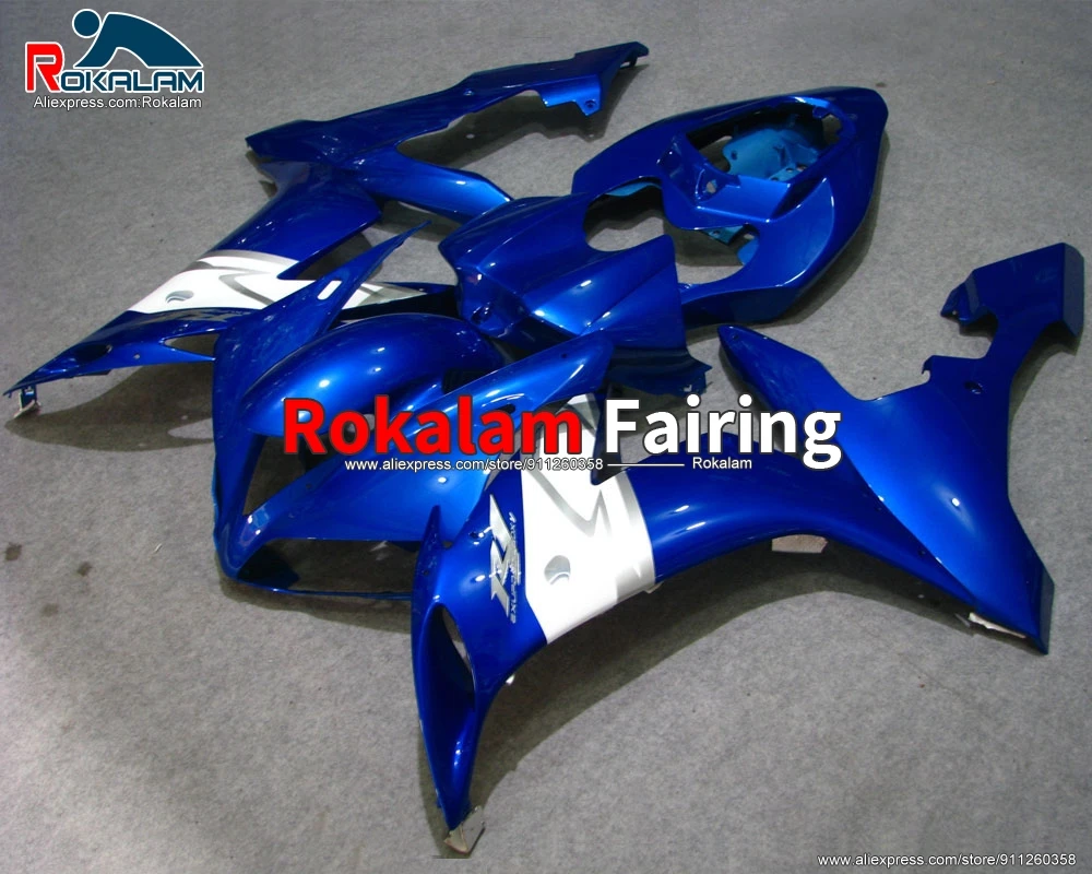 

Motorbike Body Kits For Yamaha R1 2004 2005 2006 YZF1000 04 05 06 Blue White Motorcycle Fairing Set (Injection Molding)