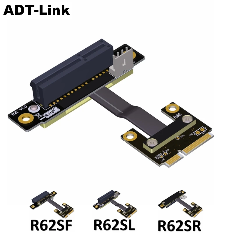 

Mini PCI-e mPCIe WAN WiFi To PCIe x4 PCI-E 4x Riser adapter cards Gen3.0 Mini-PCIe Ribbon cable Mini pci e for WIFI card