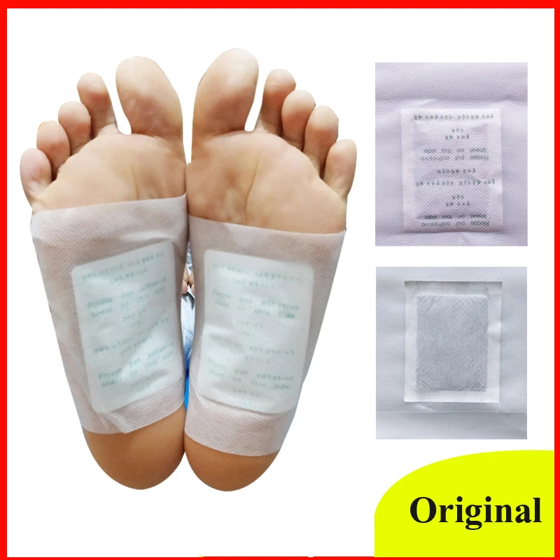 

10 lots Original Wormwood Detox Foot Patches Toxins Feet Slimming Cleansing Detox foot Pads For Weight Loss Improve Sleep