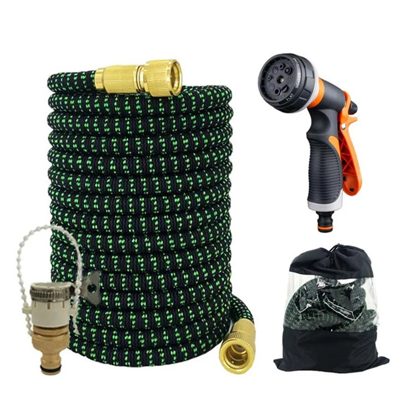 

New Garden Hose Telescopic Garden Watering Hose EU Magic Flexible Garden Hose High-Pressure Car Wash Water Gun Watering Artifact