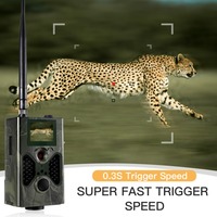 2G Hunting Camera 16MP 1080P SMS/MMS/SMTP Trail Cameras  IP66 Photo Traps 0.3s Trigger Time Camera Trap Wild Cameras HC330M