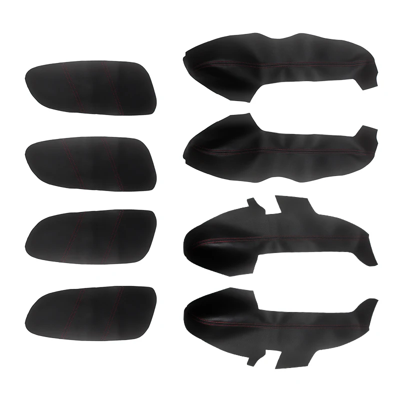 Soft Leather Door Panel Cover For Hyundai Sonata 2004 2005 2006 2007 2008 Car-styling Door Armrest Panel Skin Cover Sticker Trim