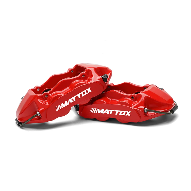 Mattox Car Brake Kit One-piece Forged 4POT Pistons  Aluminum Alloy Brake Caliper For Disc 345*28mm 355*28mm 380*328mm