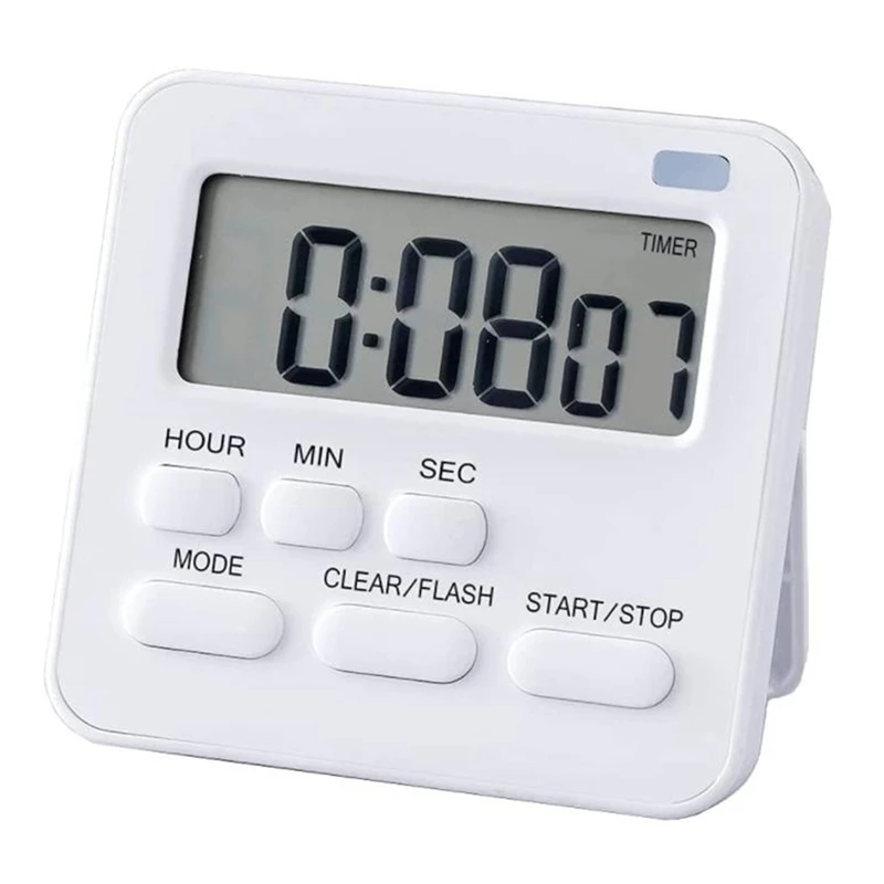 Kitchen Timer,Egg Timer with Clock,Digital Timer Stopwatch with LCD Loud Alarm for Cooking,Baking, Sports,Learning,Etc CNIM Hot