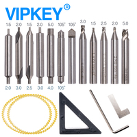 Full Set End Milling Cutter probe  For All Vertical Key Copy Duplicating Machine As Key Cutting Parts For Sale 17 pieces/lot