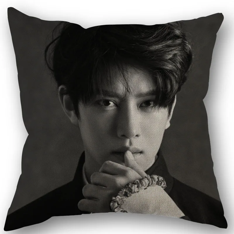 Super Junior Cushion Pillow Tent,Office,Home Cotton Linen Zippered Pillowcase Family Home Accessories Customizable One Side