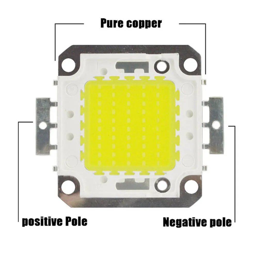 Imagem -05 - Led Cob Lâmpada Chip de Cobre Stent Led Projector Ponto Luz Led Integrado Smd Lâmpada Luzes 3036v para Diy 50w 100w