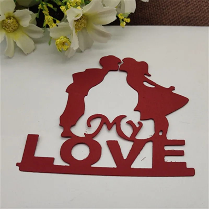 Love Groom Frame Wedding Invitation Metal Cutting Dies Craft Stamps die Cut Embossing Card Make Stencil Frame Art Cutte